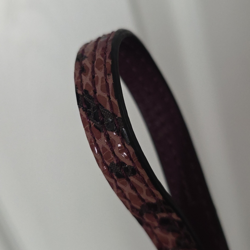 Coach Soho Python Embossed Crossbody/Shoulder Bag in Burgundy Leather - Picture 8 of 12